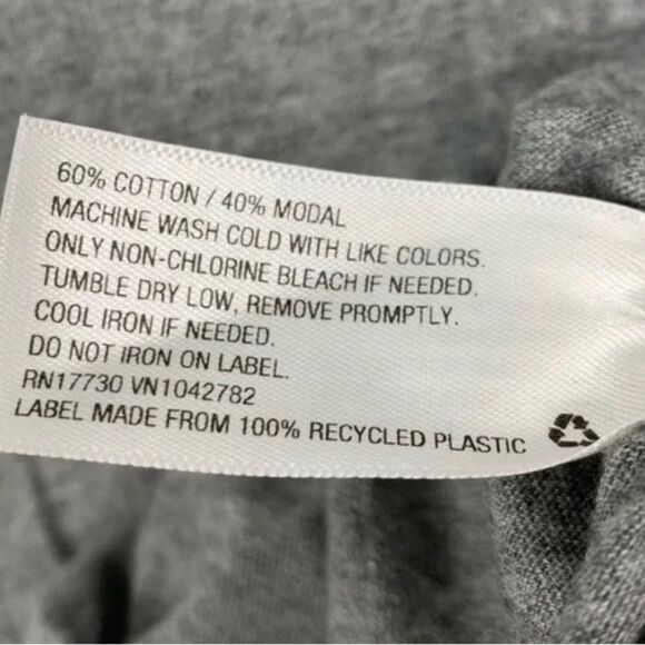 Set of 4 Maternity V-Neck Side Shirred Short Sleeve Tees Grey Small NWT - Picture 4 of 4